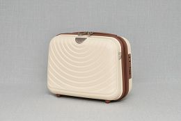 Мини практична чанта за ръчен багаж в цвят крем