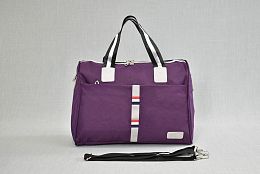 Малка текстилна чанта за ръчен багаж в лилаво