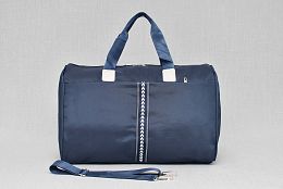 Тъмносиня чанта за ръчен багаж от текстил