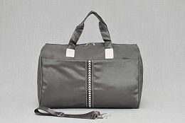 Сива чанта за ръчен багаж от текстил