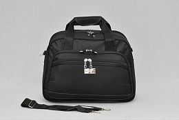 Черна чанта за ръчен багаж с много джобове