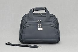 Сива чанта за ръчен багаж с много джобове