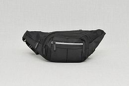 Стилна чанта за кръст в черно