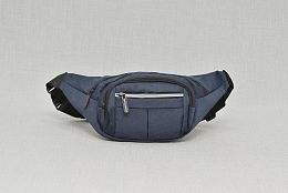 Стилна чанта за кръст в тъмносиньо