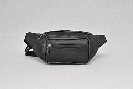 Черна мъжка чанта за кръст от ест.кожа