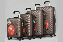 Комплект 4 куфара в кафяво