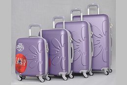 Коплект от 4 куфара в лилаво