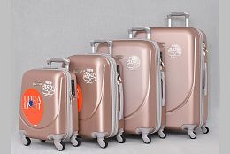 Комплект 4 куфара в розово