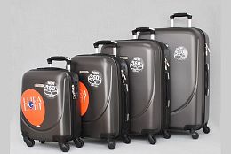 Комплект 4 куфара в цвят графит