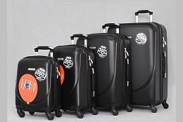 Комплект 4 ABS куфара в черно