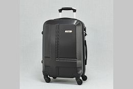 Малък ABS куфар за ръчен багаж в черен цвят