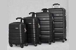 ABS Комплект от 4 куфара в черно