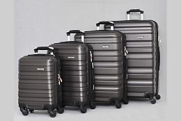 ABS Комплект от 4 куфара в цвят графит