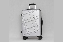 Стилен ABS куфар в сребрист цвят