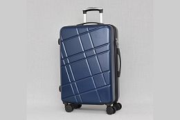 Стилен ABS куфар в тъмносиньо