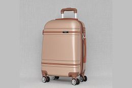 Елегантен куфар за кабинен багаж в бежово