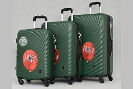 Комплект 3 куфара в зелено