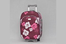 Текстилен куфар с цветя