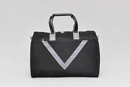 Сак от текстил за кабинен багаж в черно