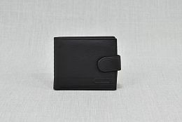 Мъжки черен кожен портфейл