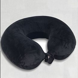 Възглавничка за път в черно